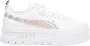 Puma Kids Girls Mayze Iridescent Platform Sneakers Shoes Casual - White - Size 5.5 M, 38622101