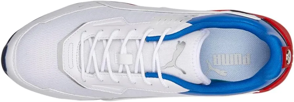 Puma Mens BMW MMS Speedfusion Lace Up Sneakers Shoes Casual - White