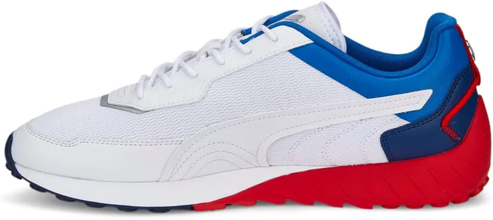Puma Mens BMW MMS Speedfusion Lace Up Sneakers Shoes Casual - White