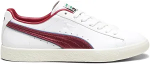 PUMA Mens Clyde Varsity Lace Up Sneakers Shoes Casual - White - Size 9.5 M