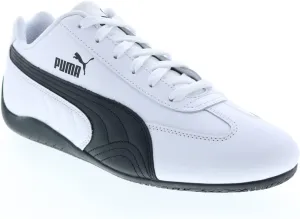 PUMA Mens Speedcat Shield Lace Up Sneakers Casual Shoes Casual - White