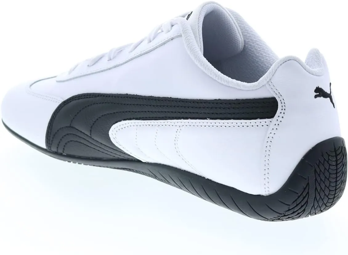 PUMA Mens Speedcat Shield Lace Up Sneakers Casual Shoes Casual - White