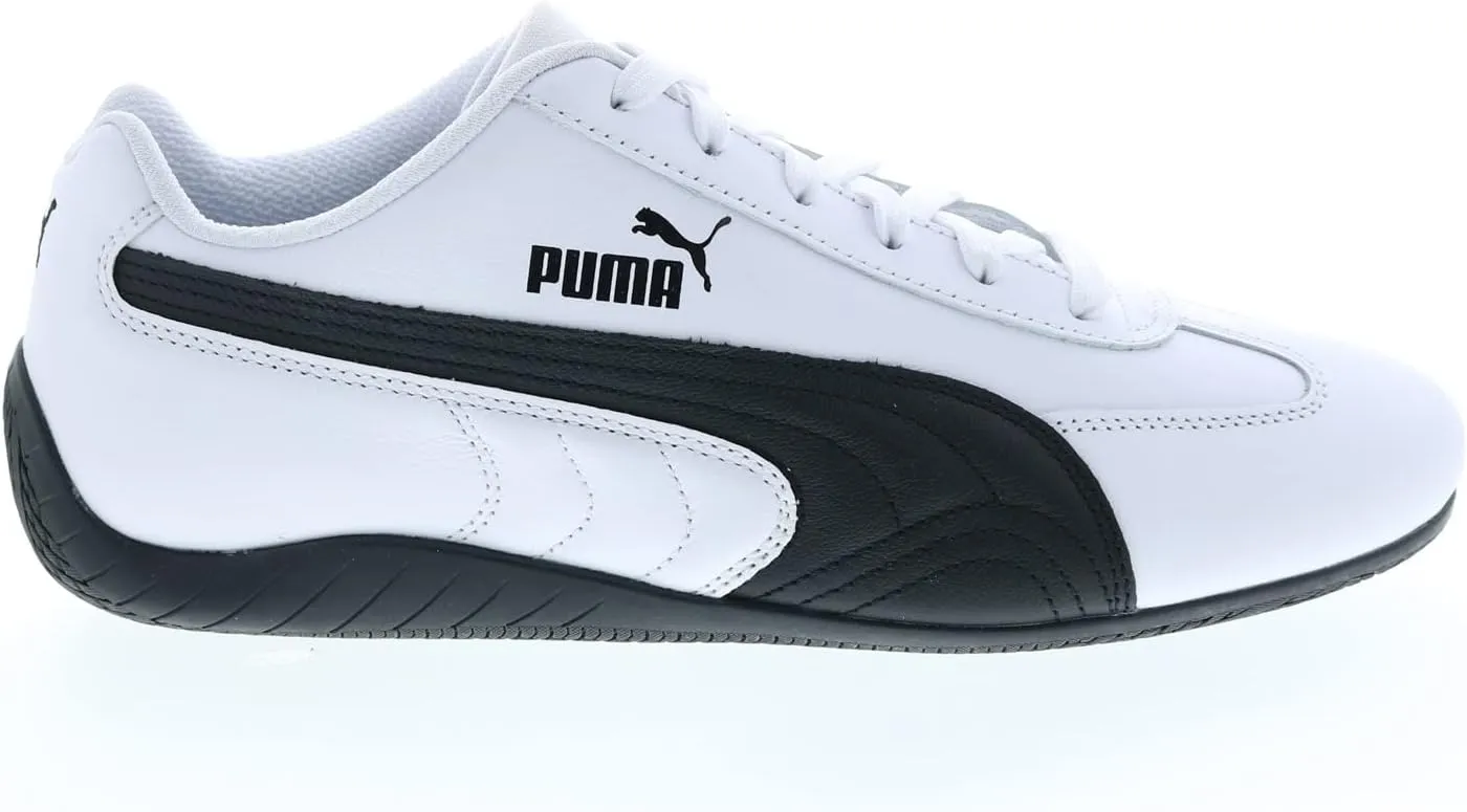 PUMA Mens Speedcat Shield Lace Up Sneakers Casual Shoes Casual - White