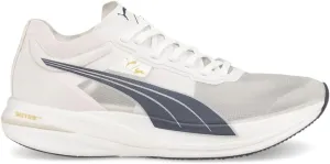 PUMA Mens Tracksmith X Deviate Nitro Elite Racer Running Sneakers Shoes - White - Size 8.5 M