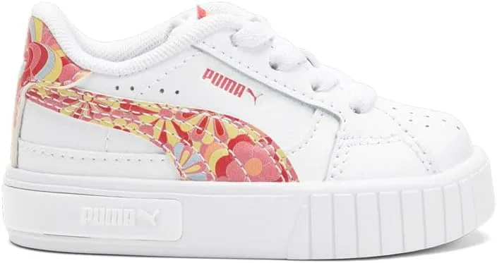 PUMA Toddler Girls Cali Star Flower Child Ac Slip On Sneakers Shoes Casual - White - Size 6 M