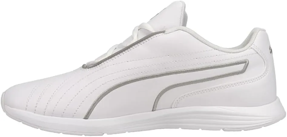 PUMA Womens Ella Lace Up Sneakers Shoes Casual - White