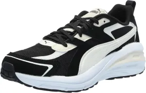 PUMA Women's Hypnotic Leather Shoes, Black-Warm White-Alpine Snow, 8, 8