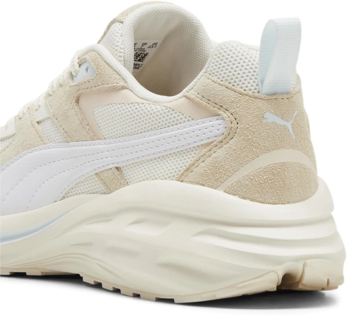 PUMA Women's Hypnotic Leather Shoes, Warm White-Sugared Almond, 8