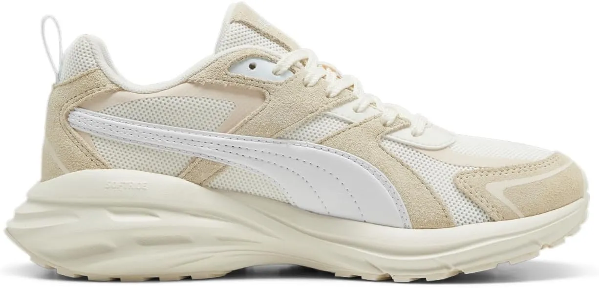 PUMA Women's Hypnotic Leather Shoes, Warm White-Sugared Almond, 8