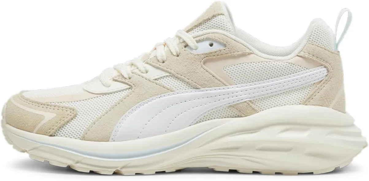 PUMA Women's Hypnotic Leather Shoes, Warm White-Sugared Almond, 8
