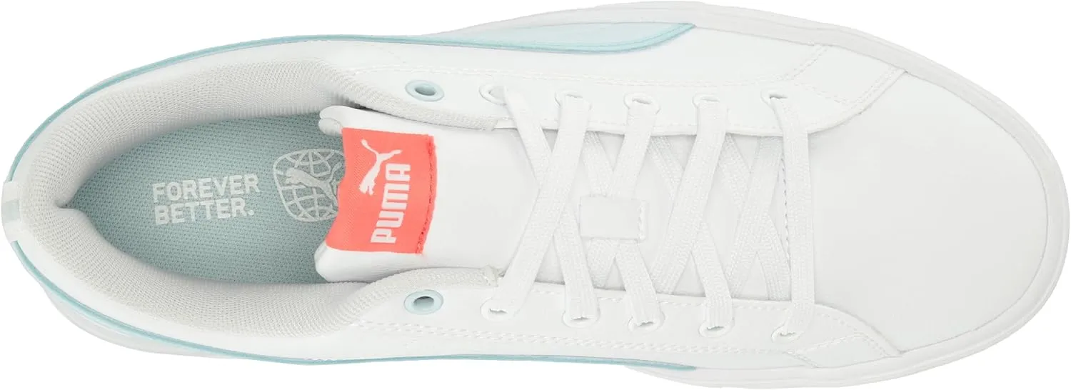 PUMA Women's Kaia 2.0 Mid Shoes, White-ICY Blue-Electric Blush, 11