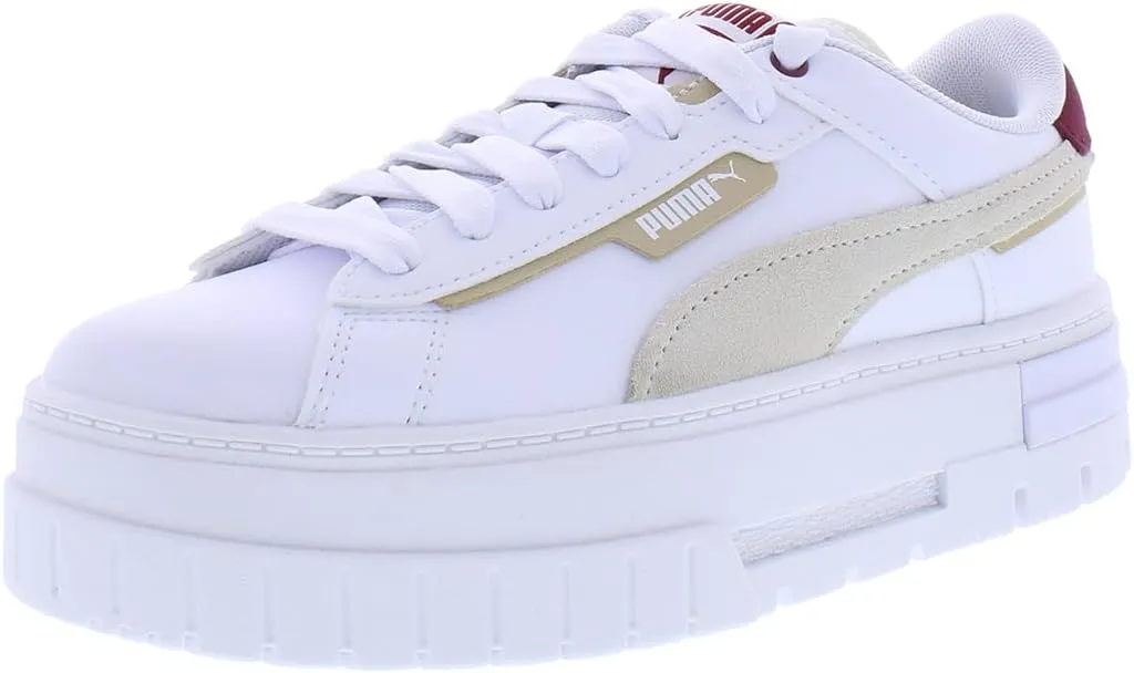 Puma Womens Mayze Crashed Selflove White Lifestyle Sneakers Shoes 8.5