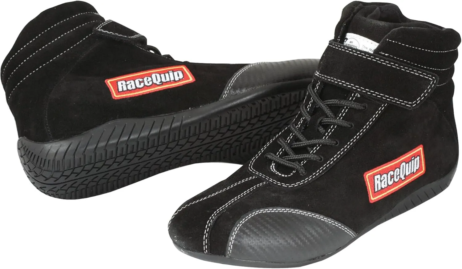RaceQuip® 30500020RQP 305 Euro Carbon L Driving Shoes SFI 3.3/5 Black Size 2