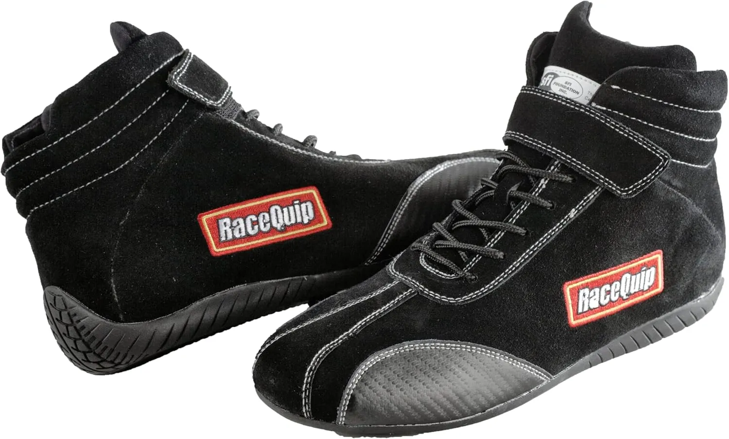 RaceQuip® 30500020RQP 305 Euro Carbon L Driving Shoes SFI 3.3/5 Black Size 2