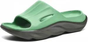 Recovery Slides for Men and Women - Orthopedic Sandals with Arch Support & Thick Cushion, Plantar Fasciitis Slippers, Lightweight Non-Slip Slides for Post-Workout Recovery