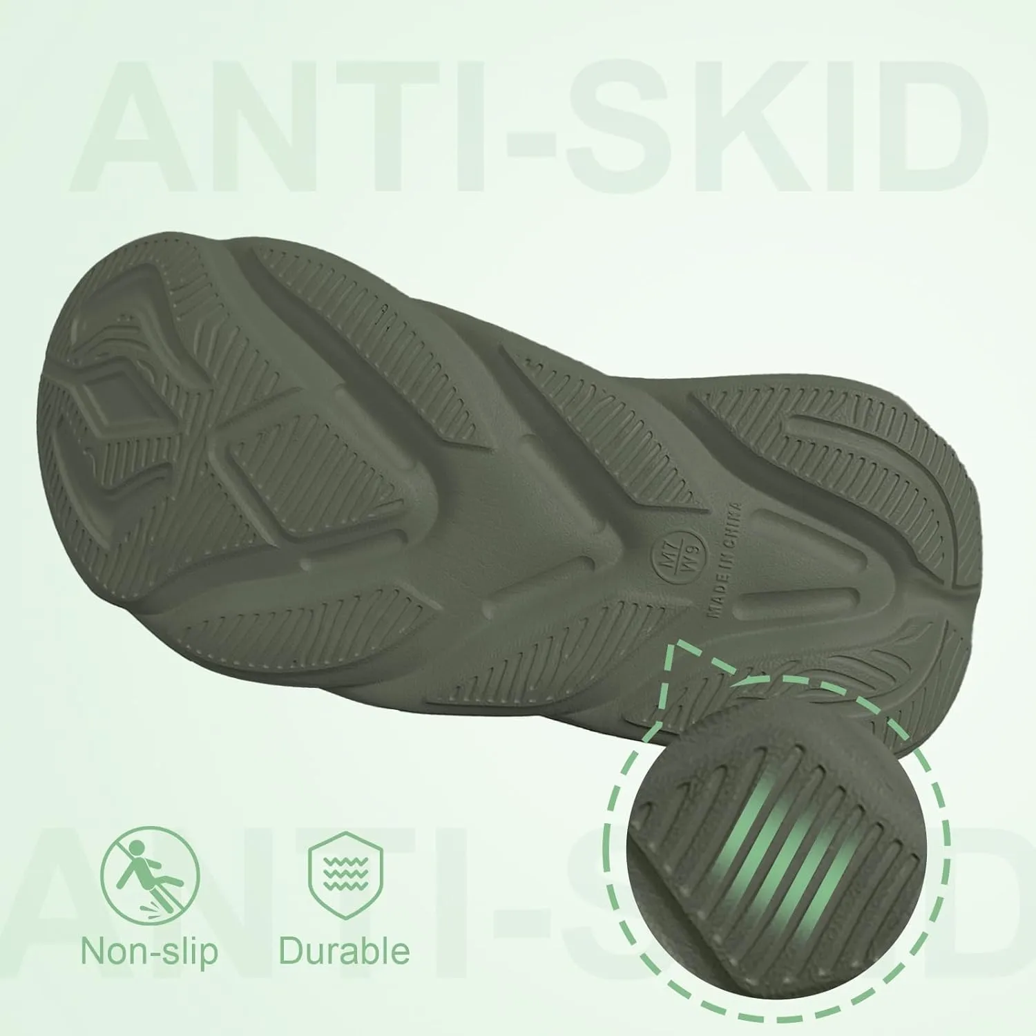 Recovery Slides for Men and Women - Orthopedic Sandals with Arch Support & Thick Cushion, Plantar Fasciitis Slippers, Lightweight Non-Slip Slides for Post-Workout Recovery