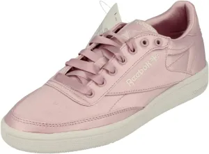 Reebok Classic Club C 85 Satin Womens Trainers Sneakers (UK 3.5 US 6 EU 36, Shell Purple White CN0564)
