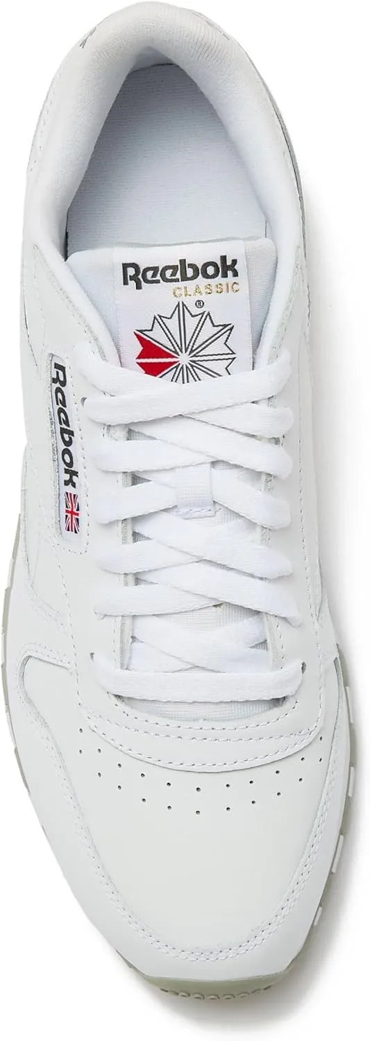 Reebok Classic Leather Sneakers for Men - Black or White Tennis Mens Shoes Size 6 to 18