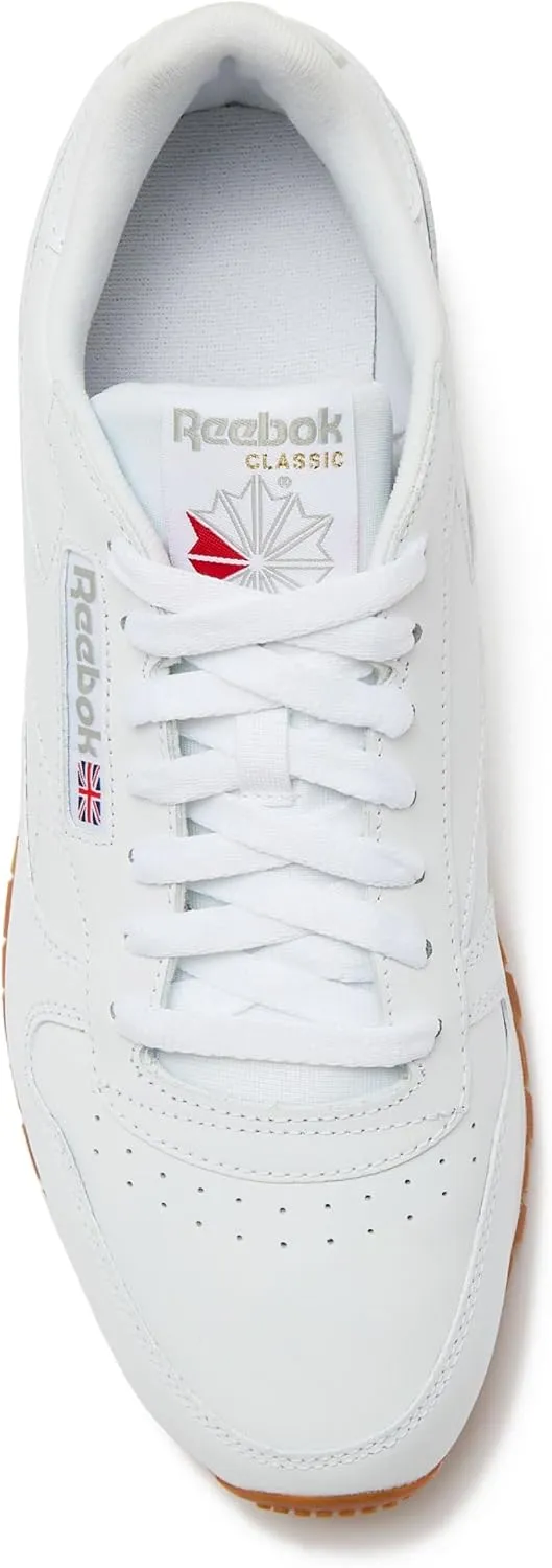Reebok Classic Leather Sneakers for Men - Black or White Tennis Mens Shoes Size 6 to 18