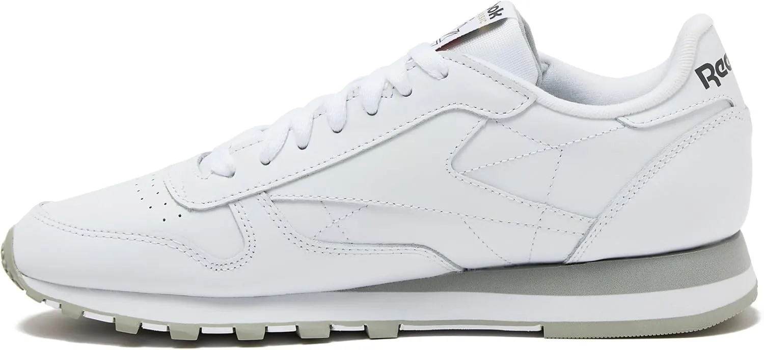 Reebok Classic Leather Sneakers for Men - Black or White Tennis Mens Shoes Size 6 to 18