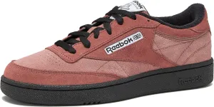Reebok Club C 85 Tennis Shoes, Casual Fashion Sneakers for Men, Scortched Earth/Black/White, 7.5