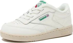 Reebok Kids Club C Sneaker, Toddler Chalk/Glen Green, 4 US Unisex