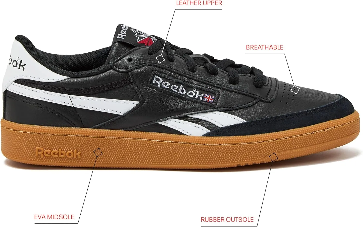 Reebok Men's Casual Tennis Shoes Vintage Sneakers
