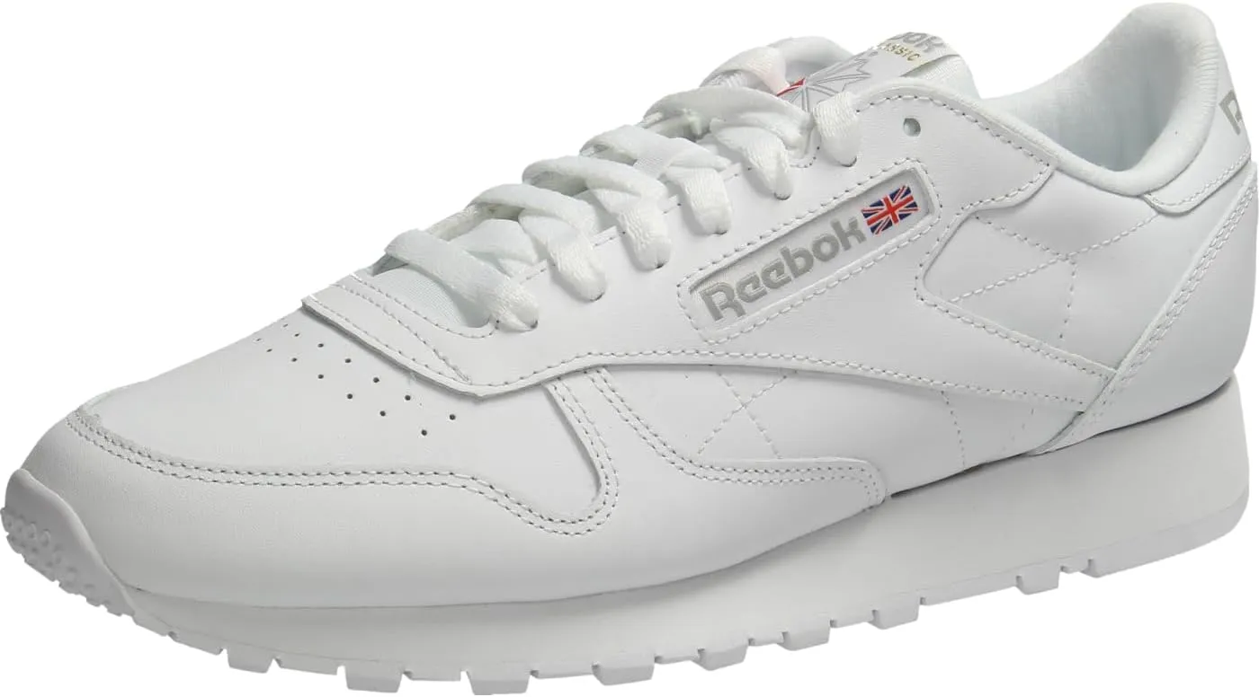 Reebok Men's Classic Leather Sneakers, FTWR White FTWR White Pure Grey 3, 5.5