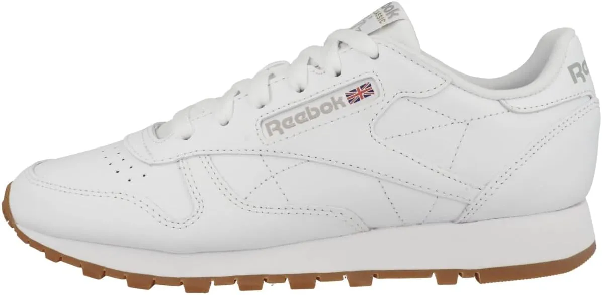 Reebok Men's Classic Leather Sneakers, Ftwwht Pugry3 Rbkg03, 7