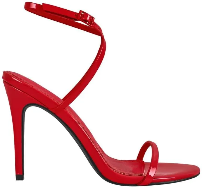 Richealnana Women's Ankle High Heeled Ankle Strap Stilletos Sandals