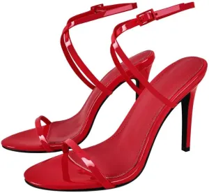 Richealnana Women's Ankle High Heeled Ankle Strap Stilletos Sandals