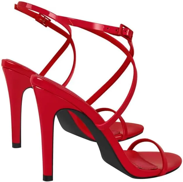 Richealnana Women's Ankle High Heeled Ankle Strap Stilletos Sandals