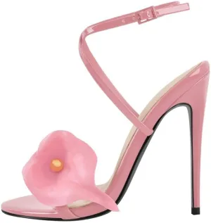 Richealnana Women's Ankle High Heeled Ankle Strap Stilletos Sandals