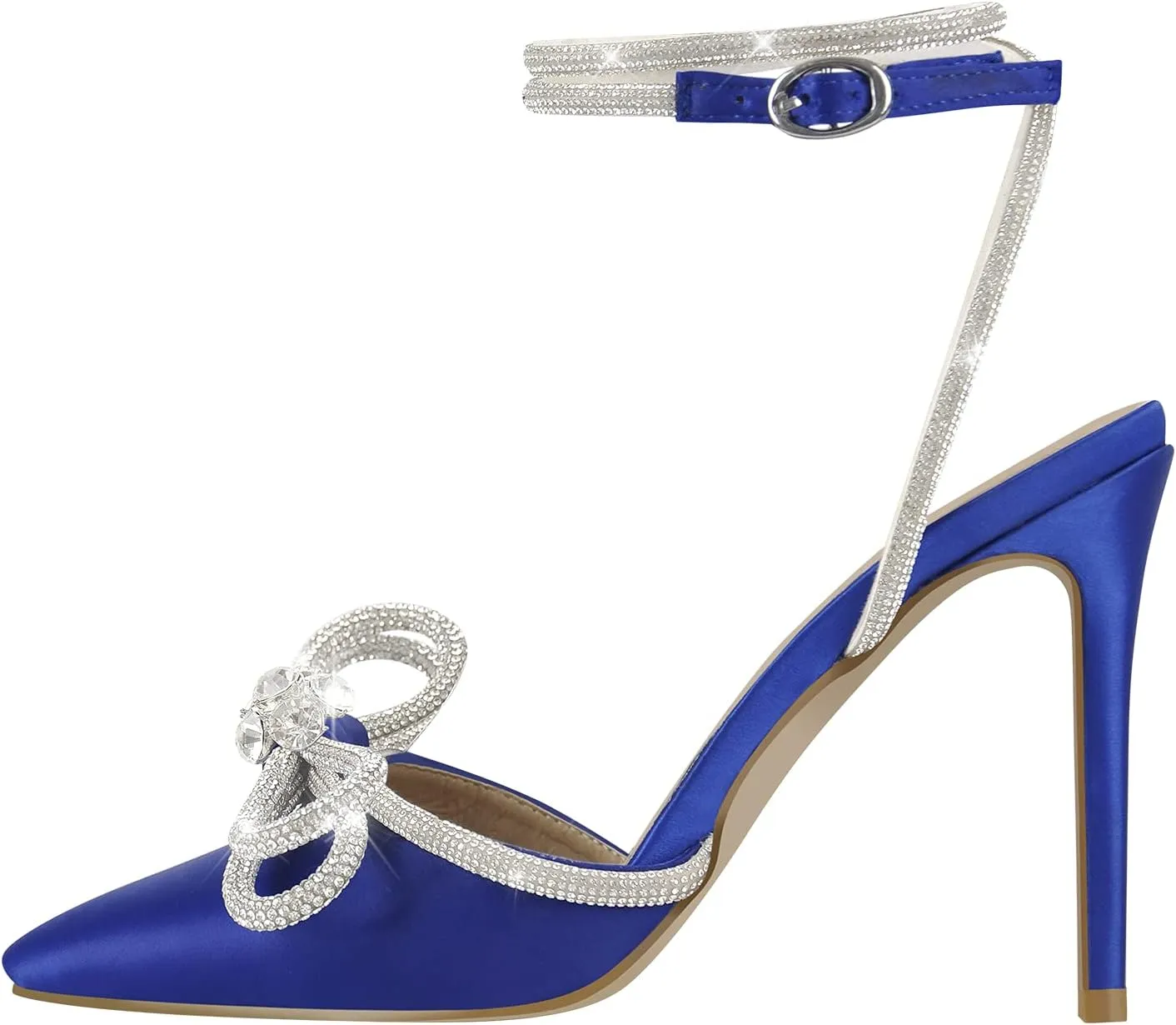 richealnini Women's Lace Up Ankle Strap Buckle Stilettos Sandals