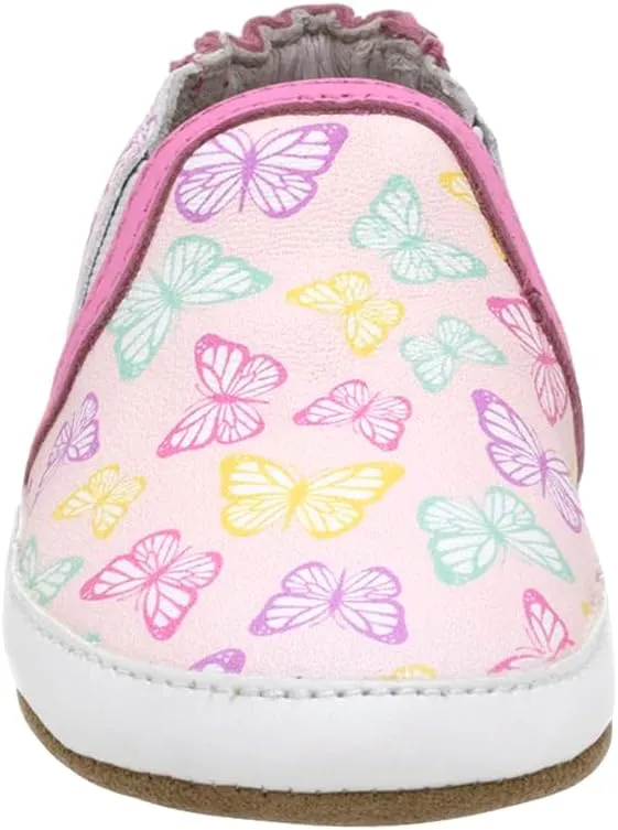 Robeez Baby Girls and Unisex Soft Soles Slip-Resistant Crib Shoes Slippers for Infant and Toddler, 0-24 Months