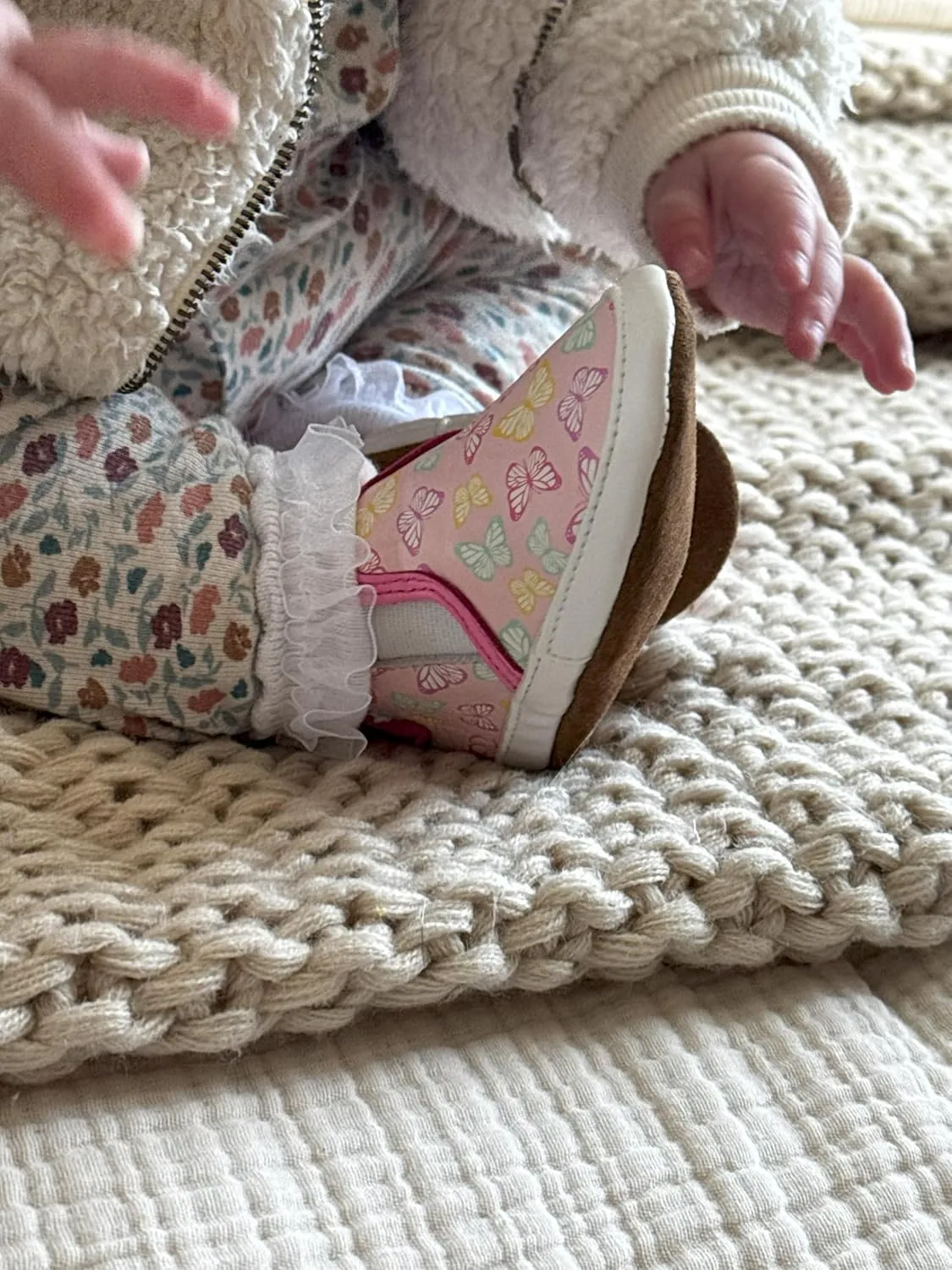 Robeez Baby Girls and Unisex Soft Soles Slip-Resistant Crib Shoes Slippers for Infant and Toddler, 0-24 Months