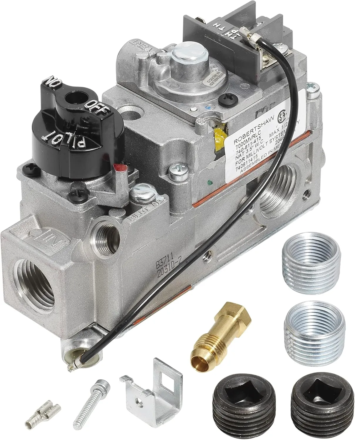 Robertshaw 710-502 Millivolt 70,000 BTU Capacity Gas Valve