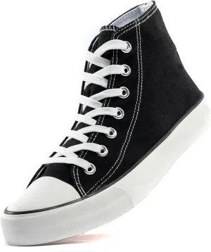 rosyclo Women's High Top Canvas Sneakers Fashion Lace-up Classic Casual Walking Shoes
