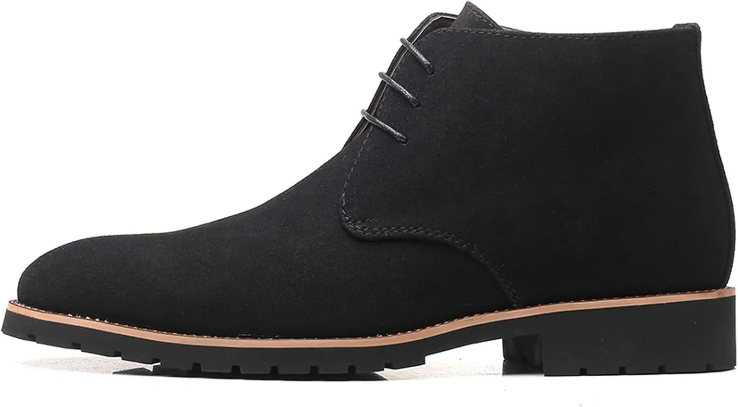 Santimon Men's Suede Leather Lace Up Oxfords Chukka Ankle Boots
