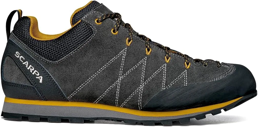 SCARPA Men's Crux Lightweight Suede Leather Approach Shoes for Hiking & Walking