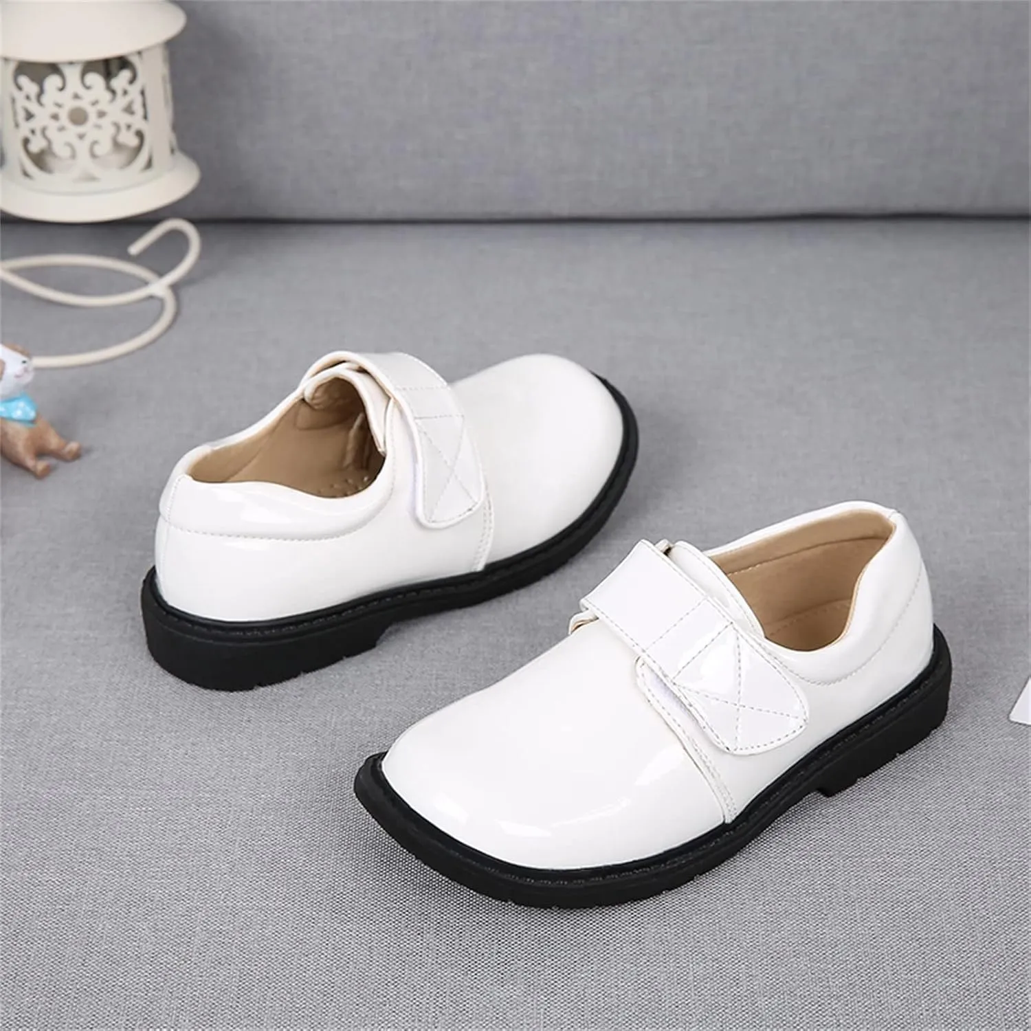 School Shoes for Boys Kids Dress Shoes Thick Bottom Leather Birthday Wedding Stage Dressy Loafers Comfy Oxford