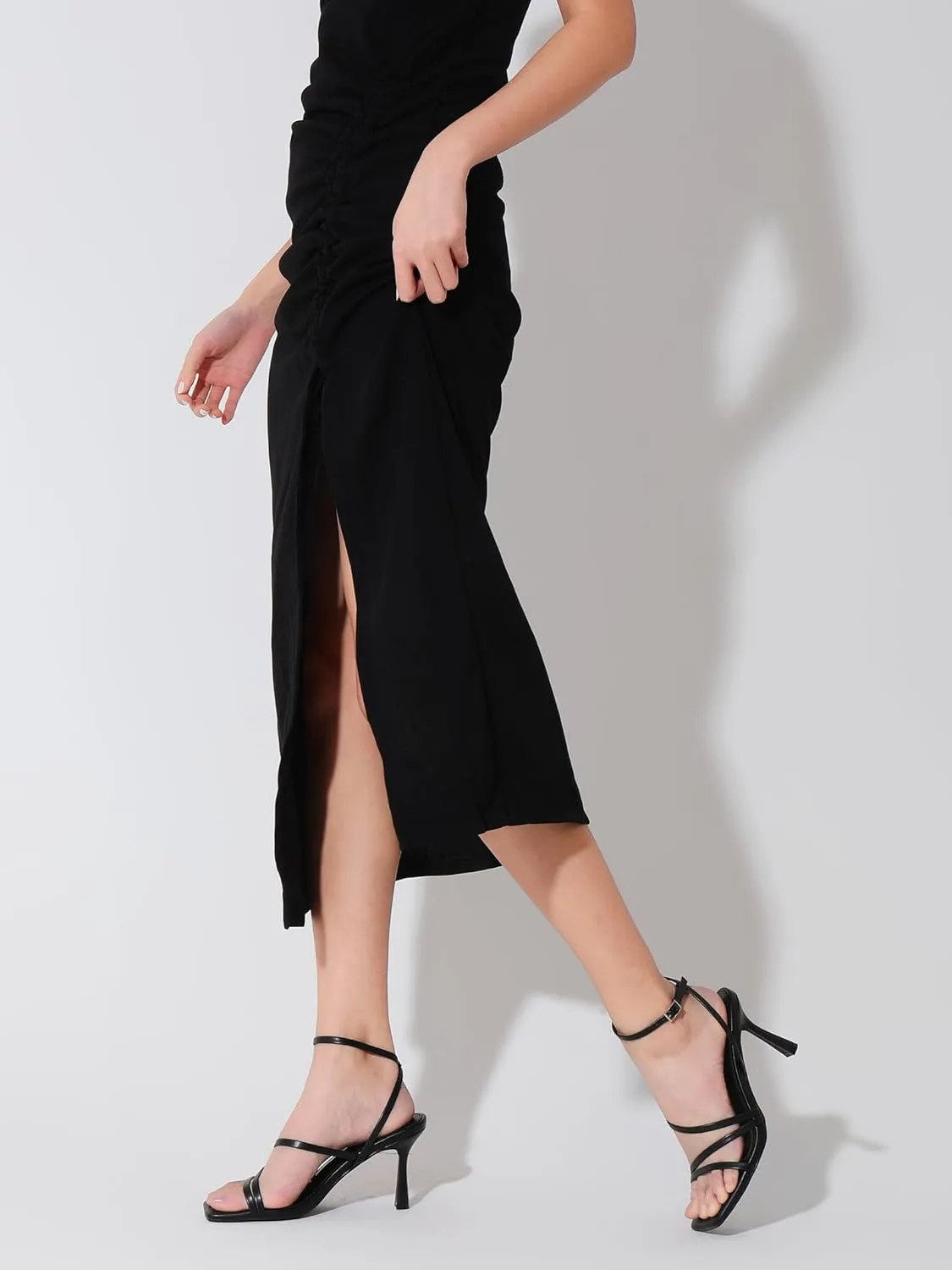 Shoe'N Tale Women's Strappy Heels Stilettos Sandals High Heel Ankle Buckle Square Toe Dress Shoes