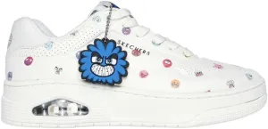 Skechers Womens Uno Court Vexx Multi Moji White Lifestyle Sneakers Shoes 8