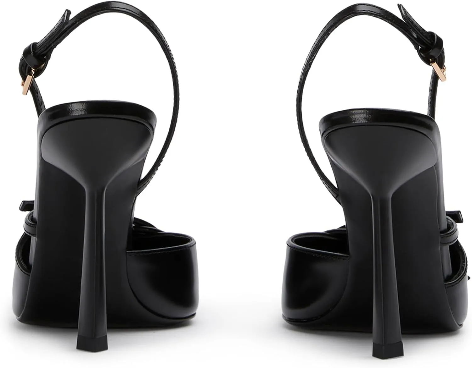 Slingback High Heels for Women Closed Pointed Toe Pumps with Buckle Strap Sexy Backless Stiletto Heeled Sandals Shoes