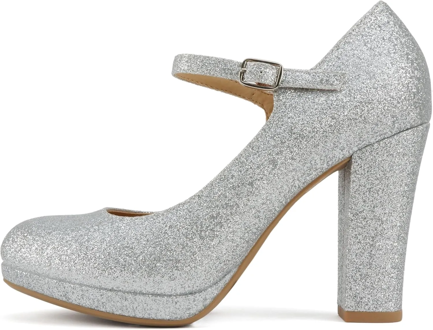 Soda “Ayden” ~ Women Mary Jane Ankle Strap Cushion High Heel Pump Shoe