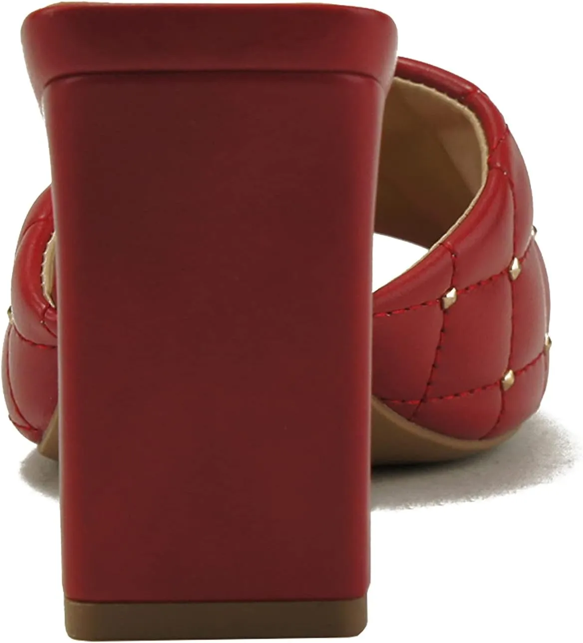 Soda JELLO ~ Women Slip On Diamond Quilted Stud Gem Jewel Fashion Flat Heel Sandal