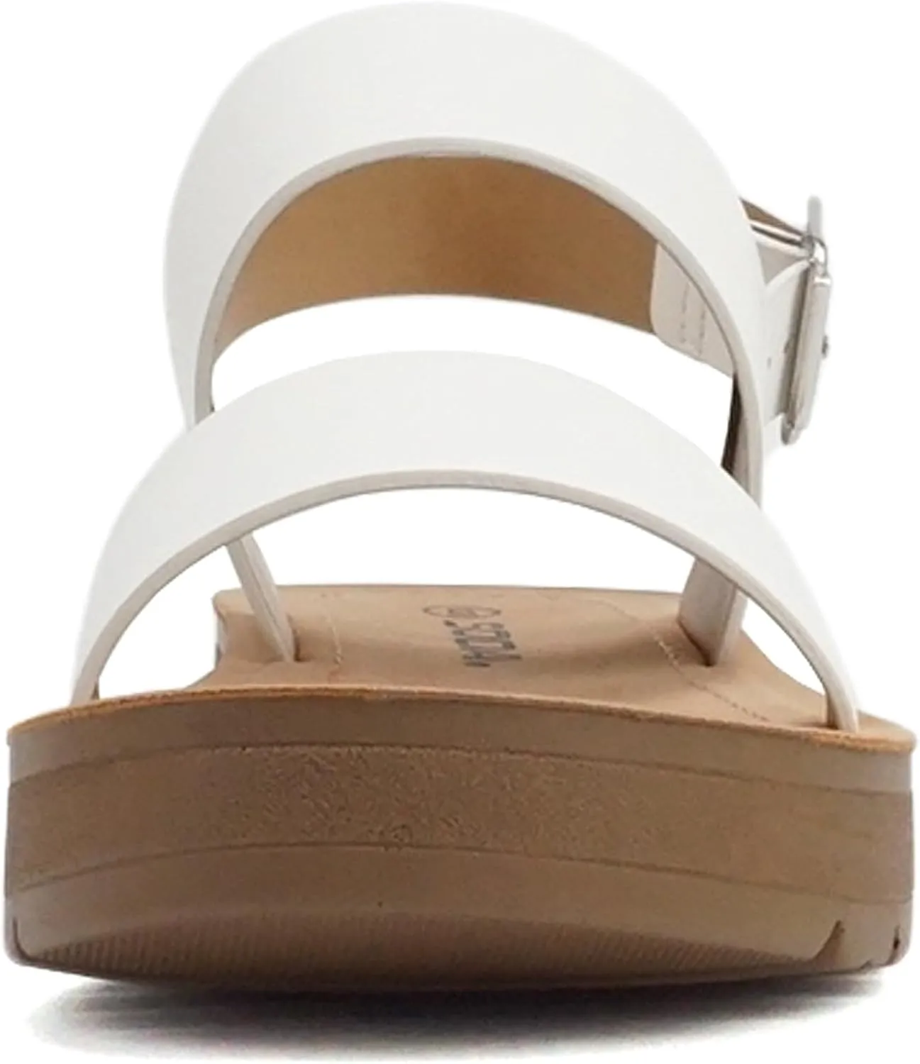 Soda REMUS-S Shoes Women Sandals Ankle Strap Buckled Flatform Wedge Flat Heel