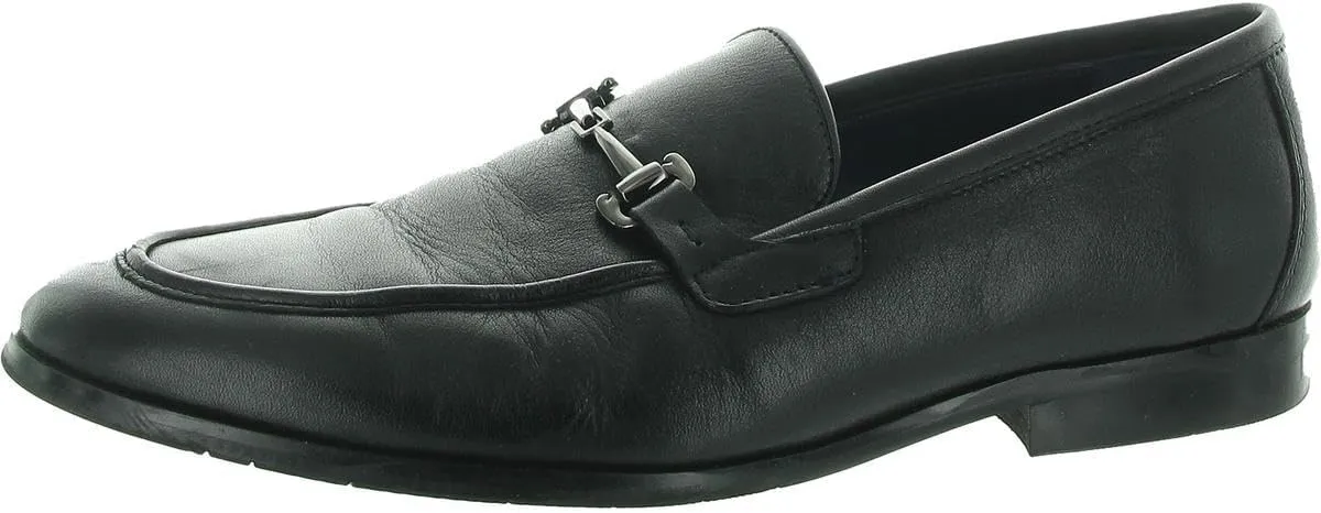 Steve Madden Mens Caspin Leather Round Toe Loafers