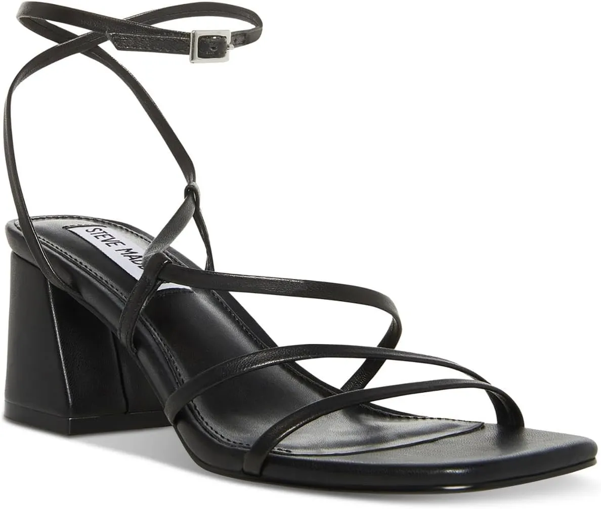 Steve Madden Womens Alyce Buckle Open Toe Slingback Sandals