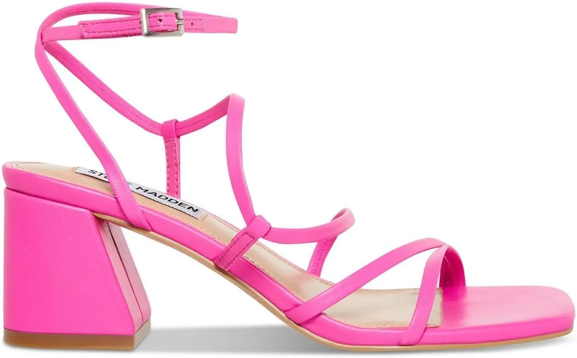 Steve Madden Womens Alyce Buckle Open Toe Slingback Sandals